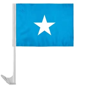 Bandera de Coche Personalizada con Impresión en Poliéster, Venta al por Mayor, para Todos los Países, con Asta de Acrílico - Product Image 1