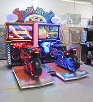 Super moto de course Arcade Machine FF moto de course Arcade Machine de jeu à pièces personnalisable