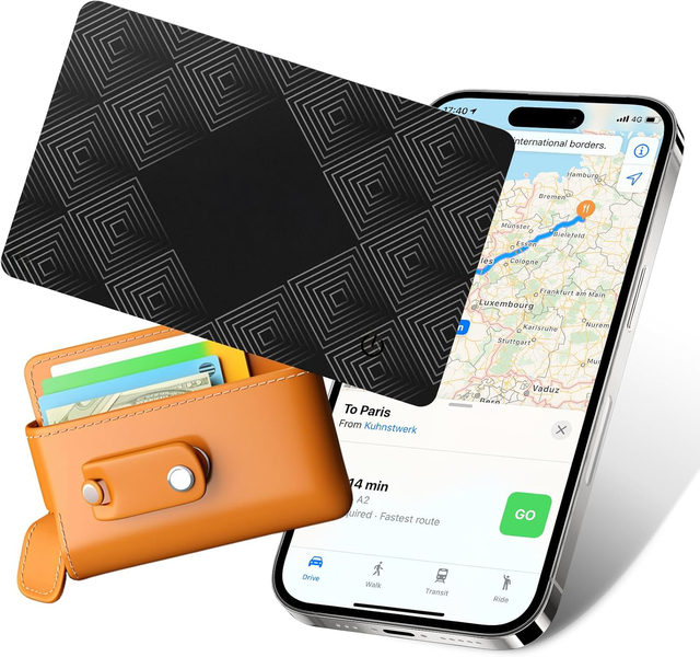 Smart Finder for GPS Tracker for Apple's Find My for iPhone Card Wallet Tracker-Consumer Electronics