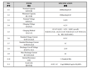 7.8a 2600mah מחיר טוב dmegc 18650 26ea 3c 3.65v סוללת ליתיום עבור אופניים חשמליים לאופניים חשמליים לאופניים Pack pflashlight Pack flashlight - Product Image 6
