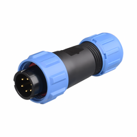Weipu IP68 Étanche Speakon Circulaire PC Boîtier M8/M12 Connecteur 3PIN Laiton Cuivre Contact Power LED pour Diverses Applications