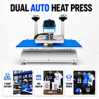 Nouvelle presse à chaud électrique automatique double station 16x20 pouces avec contrôle LCD, plaque de sublimation 110V/220V, sans compresseur d'air