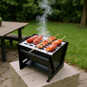 Kings Union mục mới khuyến mãi xách tay mini ngoài trời Tabletop than BBQ nướng cho bên vườn và cắm trại - Product Image 6