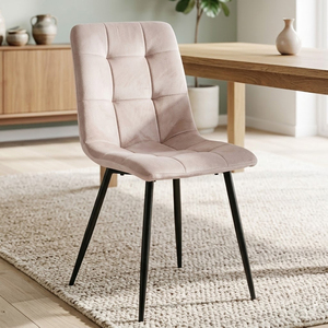 <span class=keywords><strong>Sedia</strong></span> da Pranzo in Velluto <span class=keywords><strong>con</strong></span> <span class=keywords><strong>Gambe</strong></span> in Metallo, Elegante e Moderna, Personalizzabile per Ristoranti e Casa, Set di Lusso <span class=keywords><strong>con</strong></span> Cuscino, Campione Gratuito - Product Image 1