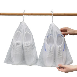 Shoe Storage Bags Non Woven Fabric Reusable Drawstring Closure For Travel Protection - Product Image 4