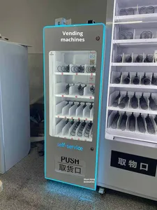 Petit distributeur de boissons et de cigarettes réfrigéré en métal sans personnel, machine de vente automatique à monnayeur pour hôtels avec garantie d'un an - Product Image 4