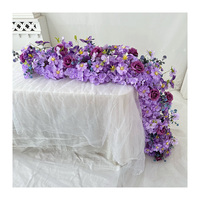 Künstliche Blumen und Seiden rosen Runner Party und Hochzeits dekoration zum Verkauf