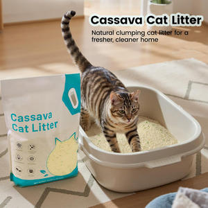 Fábrica Por Atacado Premium Mandioca-Based <span class=keywords><strong>Cat</strong></span> <span class=keywords><strong>Litter</strong></span> Fast Clumping Odor Controle Mandioca <span class=keywords><strong>Cat</strong></span> <span class=keywords><strong>Litter</strong></span> Sand Kitty <span class=keywords><strong>Litter</strong></span> Fabricante - Product Image 2