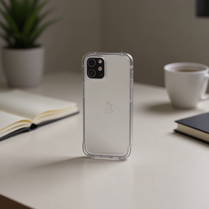 Custodia Trasparente DAM in TPU+Acrilico per iPhone 15 con Interno Antiurto - Product Image 3