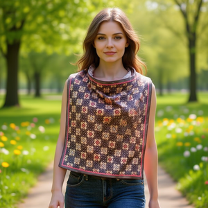 Foulard Quadrato Diamond Grass 70x70cm, Accessorio Moda Fantasia per Donna - Product Image 2