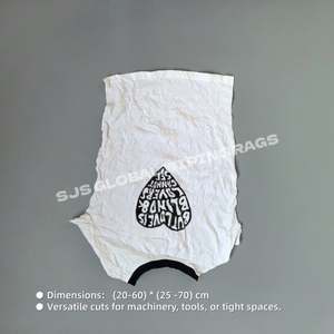 Chiffons d'essuyage industriels absorbants et résistants, sac de 20 kg, chiffons en tissu de coton pour déchets mixtes, 1 lb - Product Image 3