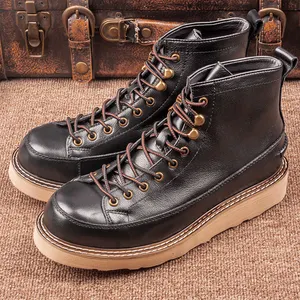 Large Size Handmade Fashion Men Boots Winter Boots Handmade Ankle Boots Casual Shoes For Men
