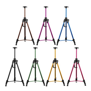 Trépied professionnel en alliage d'aluminium à 3 sections avec verrouillage par bouton pour appareil photo numérique, noir - Product Image 2