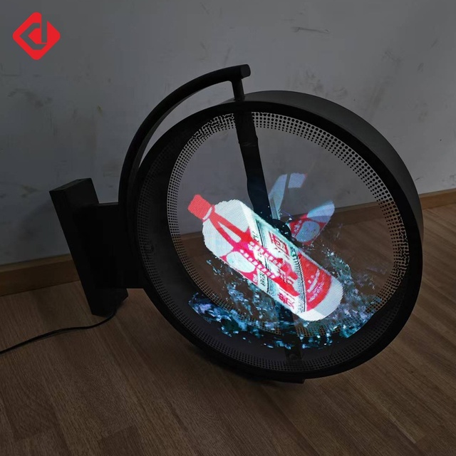 Original Factory OEM ODM Holographic Board 3D LED Display Hologram Fan with Custom Round Square Cover