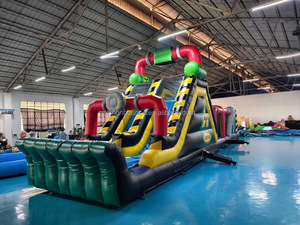 Parcours d'obstacles gonflable à thème toxique de qualité commerciale en PVC robuste pour enfants et adultes, idéal pour la <span class=keywords><strong>location</strong></span> de fêtes et les événements de team building - Product Image 2