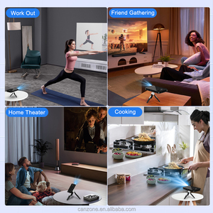 P09ii OEM nhà máy 3D thông minh Mini Máy chiếu di động 4K màn hình cảm ứng BT WIFI có thể sạc lại proyector portatil điện thoại di động - Product Image 5