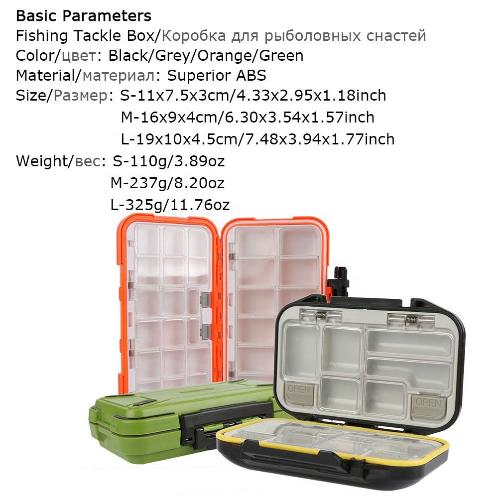 Double Layer Plastic Compartment Waterproof Fishing Tool Box Double Layer Plastic Compartment Waterproof Fishing Tool Box