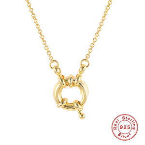 Collar con Colgante de Plata de Ley S925 ROXI, Chapado en Oro de 18K, con Cierre de Hebilla, para Mujer - Product Image 2