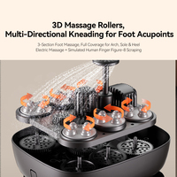Appareil de massage des pieds portable, seau à bulles pliable, machine de massage des pieds électrique automatique