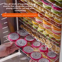 Déshydrateur alimentaire Shuangchao 220V, contrôle de température 30-90°C, grille en acier inoxydable pour petites/grandes quantités, friandises pour animaux, fruits
