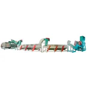 pipe plastic shredder machine and pet bottle crusher machine and washing line