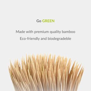 Brochettes jetables en bambou de haute qualité pour barbecue, écologiques, 30cm/40cm/50cm, pour grillades de viande, outils de barbecue personnalisés, vente en gros - Product Image 3