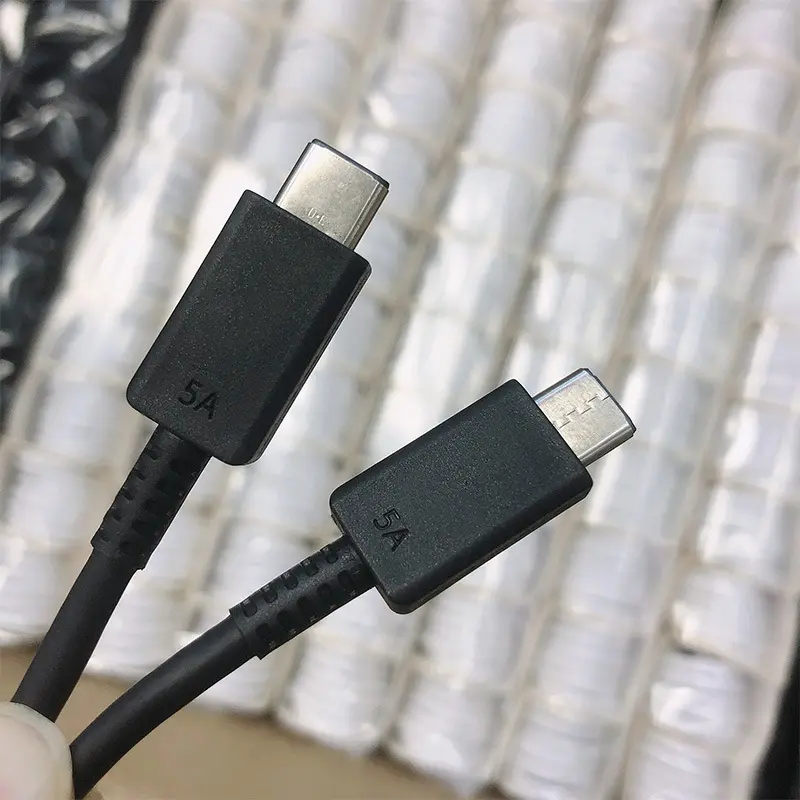 OEM Original 5A Quick Charger USB C to Type-C Data Cables for Samsung S23 S24 S22 S21 S20 Note 20 Type C Fast Charging Adapter