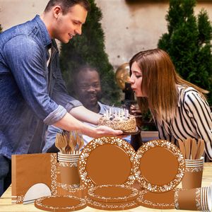 144PCS dùng một lần cielito Lindo Đảng trang trí platos de Barro mexicanos đất sét tấm đất nung gốm giấy Ly bộ đồ ăn - Product Image 6