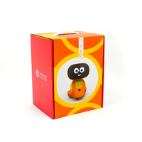 Boîte cadeau pour fruits avec logo personnalisé, fenêtre ronde et poignée, en carton recyclable, pour emballage de fruits oranges, idéale pour les cadeaux de festival