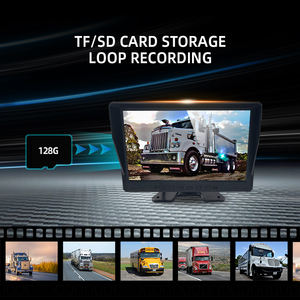 Wemaer 10,1 "Pantalla táctil 4 Sistema de cámara de seguridad de monitoreo dividido Detección activa de punto ciego BSD Sistema de cámaras de camión de 4 canales - Product Image 5