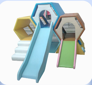 Regenbogen-Waben-Kletter- und Rutschkombination: Bienenstock-Tagesbetreuungs-Labyrinthspiel für den Innenbereich – Kinderspielset für Vorschule und Schule - Product Image 3