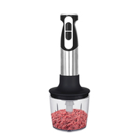 Mini mixeur design moderne, mixeur 4 en 1 multifonctionnel sans fil, mixeur à main avec 3 accessoires, mixeur électrique pour jus