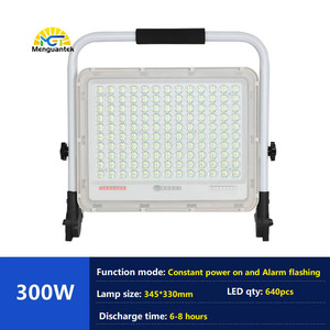 Đèn pha chiếu sáng ngoài trời <span class=keywords><strong>LED</strong></span> sạc lại, chống nước IP65, độ sáng cao, công suất 100W 200W 300W 400W - Product Image 6