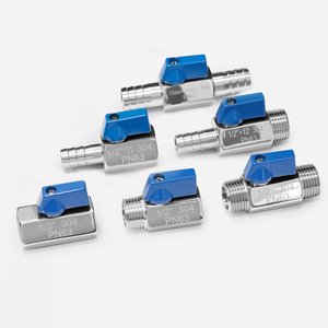 Alahot 304 Stainless Steel Floating <strong>Ball</strong> <strong>Valve</strong> <strong>Mini</strong> Double Thread High Pressure 4/6 Inch 1 Inch <strong>Valve</strong> - Product Image 2