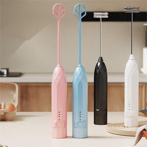 Batidor de Huevos Eléctrico Portátil Multifuncional Moderno HIXIN, Espumador de <span class=keywords><strong>Leche</strong></span> con <span class=keywords><strong>Varilla</strong></span> Mezcladora de Plástico, Batidor de Crema para Espumar Café - Product Image 1