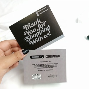 Nhà máy trực tiếp tùy chỉnh thẻ kinh doanh in ấn logo thương hiệu Cảm ơn bạn đã hỗ trợ của tôi thẻ kinh doanh nhỏ - Product Image 5