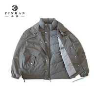 Designer de mode chaud Vintage épaissi vêtements veste pour hommes coupe-vent hommes recadrée bouffant vers le bas manteaux pardessus avec poches