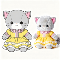 Peluche en gros, jouet en peluche mignon, peluche chat douce pour enfants, peluche personnalisée