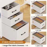 Bureau d'angle pour le travail à domicile de 66 pouces avec tiroir à dossiers et prise électrique, bureau de jeu en forme de L avec éclairage LED, bureau d'ordinateur pour deux personnes