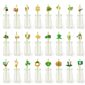 Pajitas Decorativas con Trébol de la Suerte DAMAI, Ideales para el Día de San Patricio, Fiestas Irlandesas, Bebidas y Decoración de Bares de Cócteles - Product Image 3