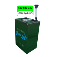 Batterie Lifepo4 48v 60v 72v 30ah 45ah 50ah 60ah 80ah 100ah Pack de batterie au lithium-ion pour moto électrique à deux roues