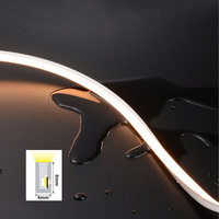 Luz de neón LED lateral Flexible ultrafina IP65 impermeable 04x08mm Tubo de silicona blanca 120LED/M 24V Luz de neón de Color personalizable