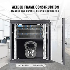 19 pulgadas Red 18u 20u 22u <span class=keywords><strong>24u</strong></span> 27u 32u 36u 42u 47u Servidor <span class=keywords><strong>Rack</strong></span> Gabinete de acero laminado en frío negro - Product Image 2