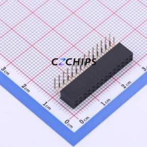 PM200-2-14-W-4.3 Pin Socket Bent Lead Through Hole,P=2mm Connector ( Jack Structure: 2x14P )( Pitch: 2mm )( Row Spacing: 2mm ) - Product Image 1