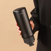 PINKAH 600ml 20 OZ Gourde isotherme en acier inoxydable anti-fuite sans BPA avec infuseur magnétique pour les voyages et les activités de plein air