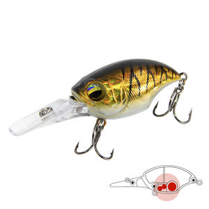 Catterbait-aparejos flotantes Crankbait Bass Killers, inventario 3D ojos cuadrados, Señuelos de Pesca de fundición larga, venta al por mayor - Product Image 1