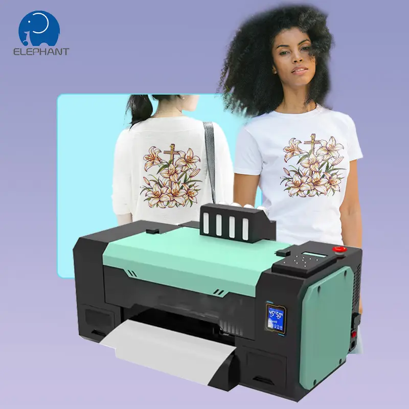 Impresión digital de alta calidad I1600 XP600 impresora de doble cabezal A3 DTF para camisetas sudaderas con capucha ropa de algodón