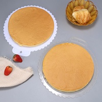 Plateaux à gâteau dorés de 10 pouces, ondulés, ronds et rectangulaires, bases à gâteau en carton, plateaux circulaires en carton