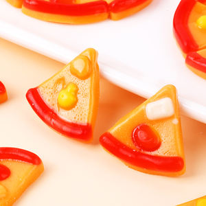 Vente en gros de bonbons gélifiés vitaminés aux saveurs de fruits assortis, sucrés et acidulés, certifiés Halal, en forme de pizza - Product Image 4