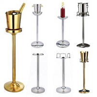 Rak Es Batu Komersial KTV Model Lantai untuk Bingkai Tong, Alas yang Diperkuat, Bahan Stainless Steel, Cocok untuk Pesta